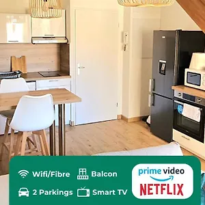 T3 Duplex Centre - Parking - Gare - Thermes Appartement